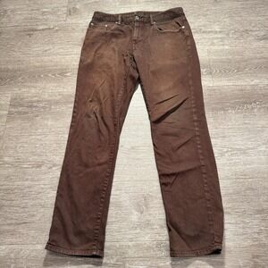 Bonobos Jeans Mens 31 Brown Travel Slim Straight Denim Stretch 31x31 Cotton